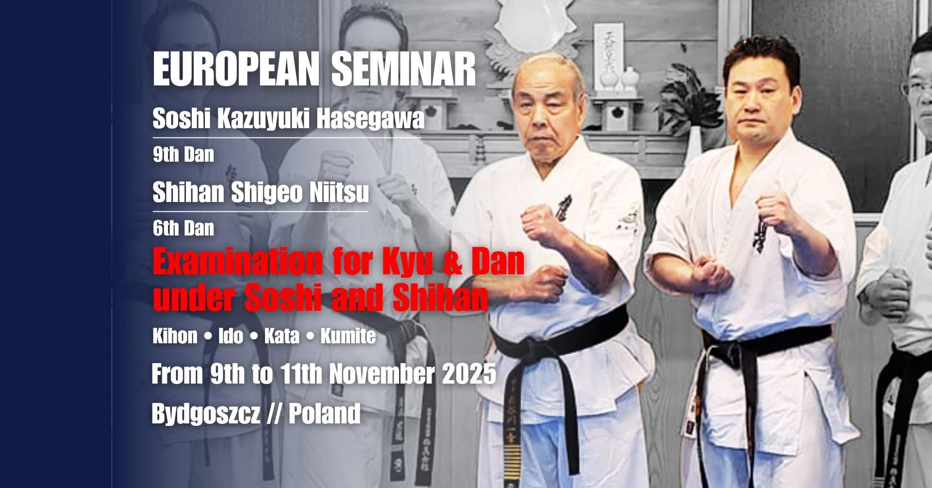 Seminarium z soshi Kazuyuki Hasegawa i Shihan Shigeo Niitsu